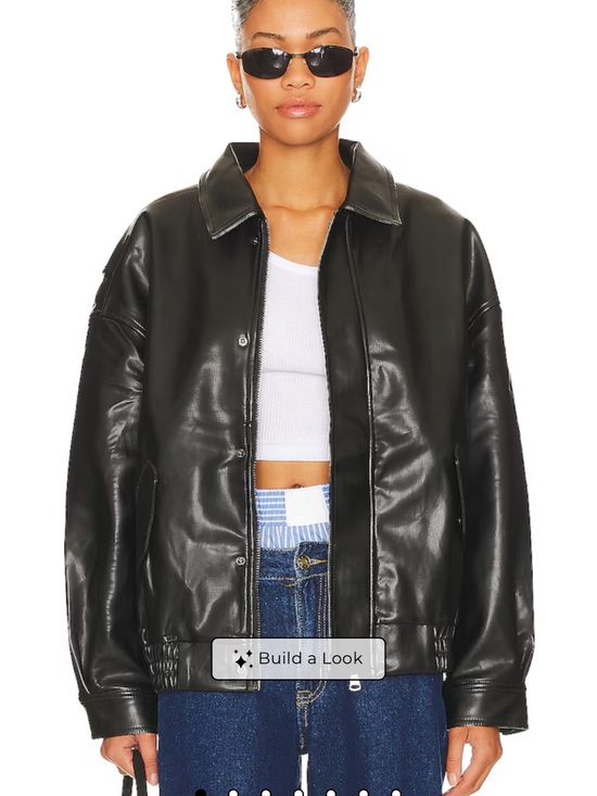 Lioness Jackets & Blazers - Lioness Revolve-Black Faux Leather Jacket with Tag - Size M